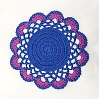 Crochet Double Colour Trivet