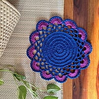 Crochet Double Colour Trivet