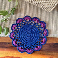 Crochet Double Colour Trivet Crochet Double Colour Trivet