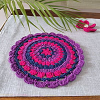 Crochet Multicolour Trivet Crochet Multicolour Trivet