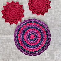 Crochet Multicolour Trivet