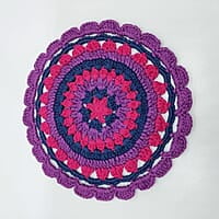 Crochet Multicolour Trivet