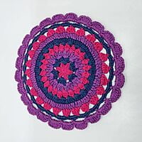 Crochet Multicolour Trivet Crochet Multicolour Trivet