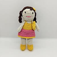 Crochet Summer Skirt Small Doll