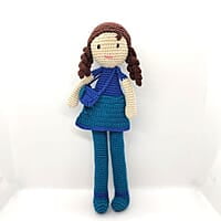 Crochet Summer Skirt Large Doll