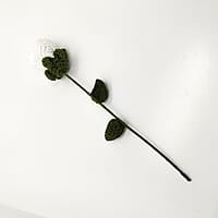 Crochet White Rose (Bunch of 6)