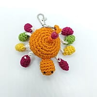 Crochet Spider Key Chain