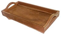 Wooden Natural  tray with handle for serving snacks, breakfast, tea, coffee and toast || Home and Kitchen || 15 inches * 9 inches
