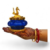 Kubera Glass Pot Mix Colours Kubera Glass Pot Mix Colours