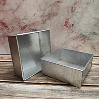 Square Aluminium Tin 6 x 2.5