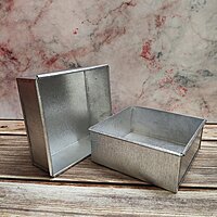 Square Aluminium Tin 6 x 2.5