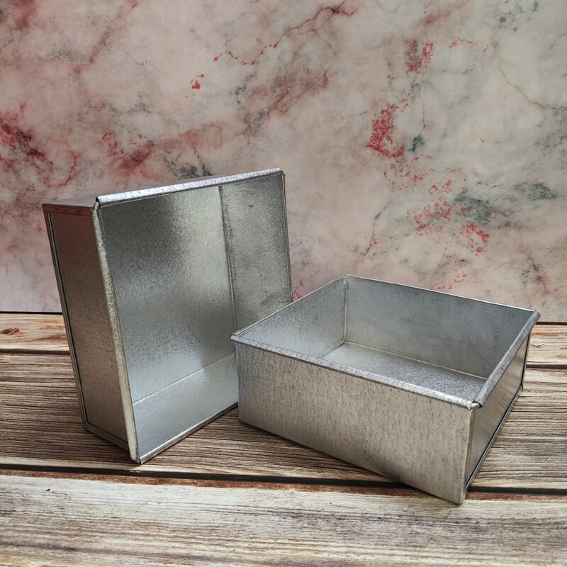 Square Aluminium Tin 6 x 2.5