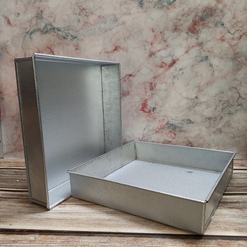 Square aluminium baking tin 11 x 2.5 inch for cakes