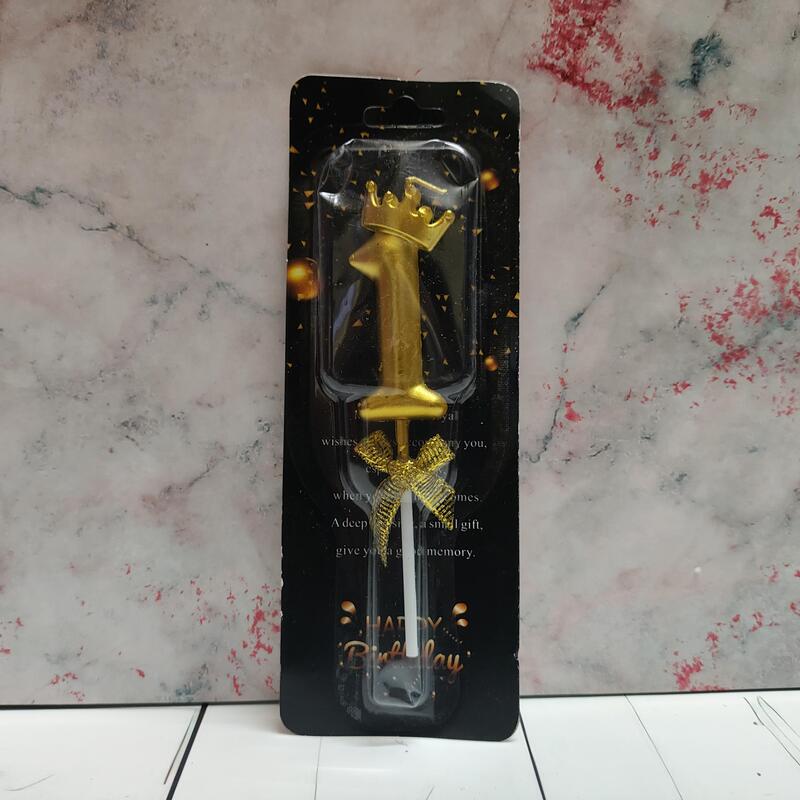 Number 1 Crown Party Candle
