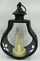 Decor LED Lantern Brown 