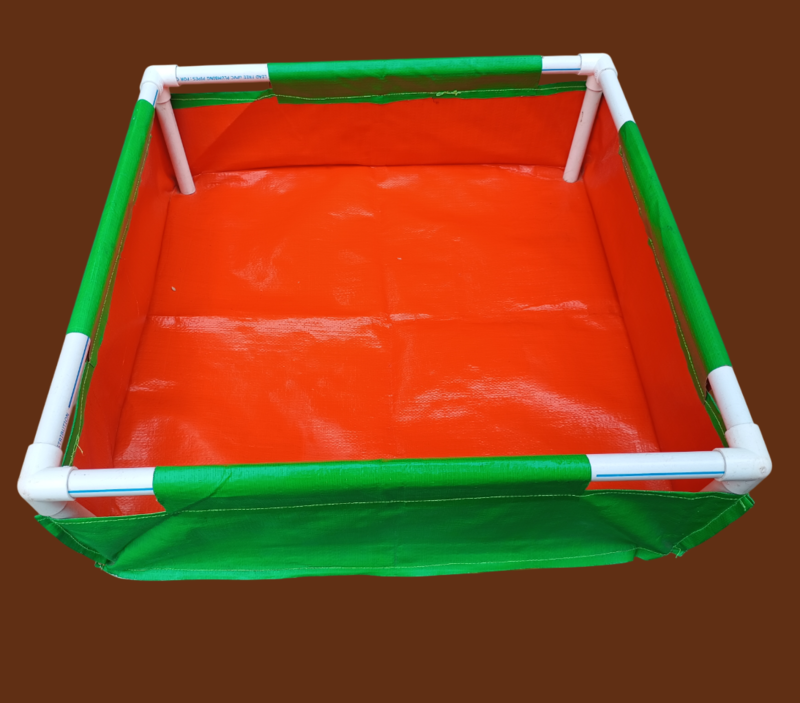 24" X 24" X 6" Height Rectangular Grow Bags 260GSM for Growing Leafy Vegetables