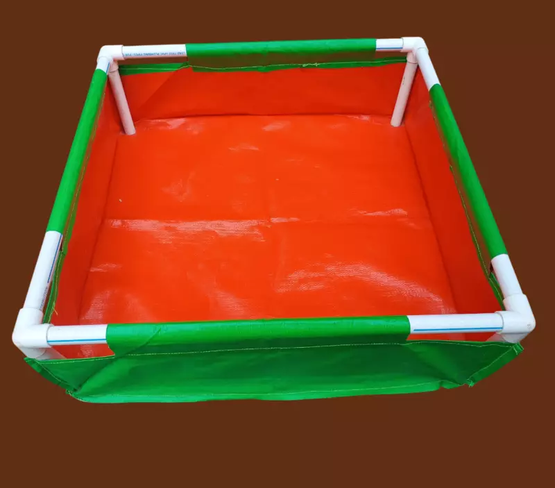 24" X 24" X 6" Height Rectangular Grow Bags 260GSM for Growing Leafy Vegetables