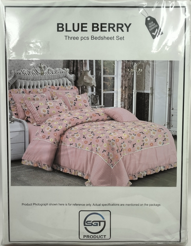 Blue Berry (3 Pcs Bedsheet Set)