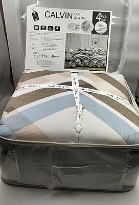 Calvin (4Pcs Set) Quilt, Bedsheet, Pillow