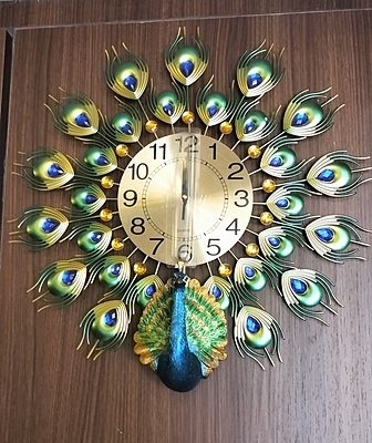 Peacock Clock New