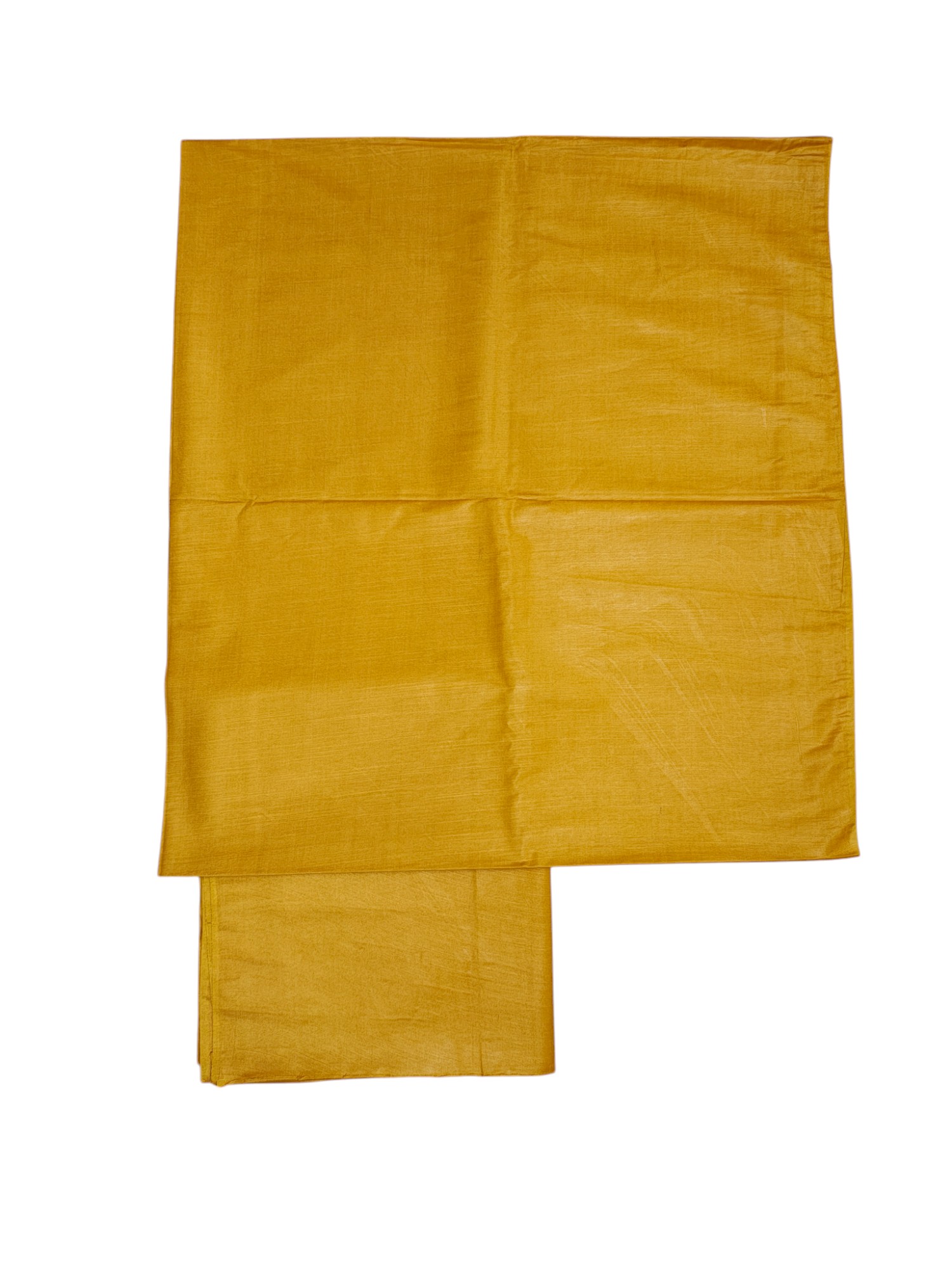 Mustard Unstitched Batik Print Cotton Salwar Suit Dress Material with Dupatta