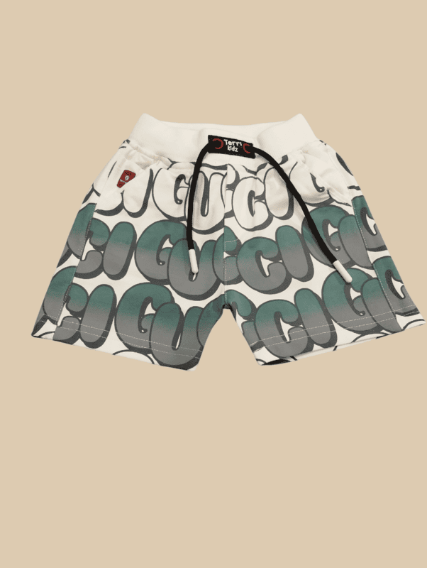 GUCCI-Inspired Print T-Shirt and Shorts D.13.7163 B.2814