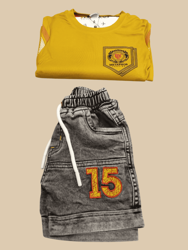 Kids T-Shirt and Denim Shorts pair D.4.5403 B.2763