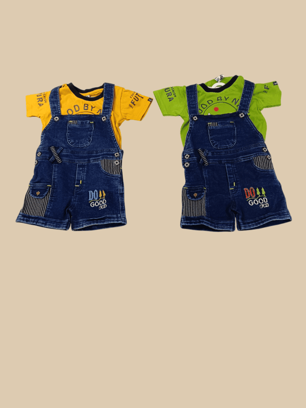 Kids' Denim Dungaree Set D.34.1554