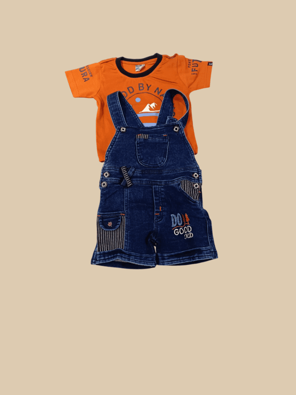 Kids' Denim Dungaree Set D.34.1554
