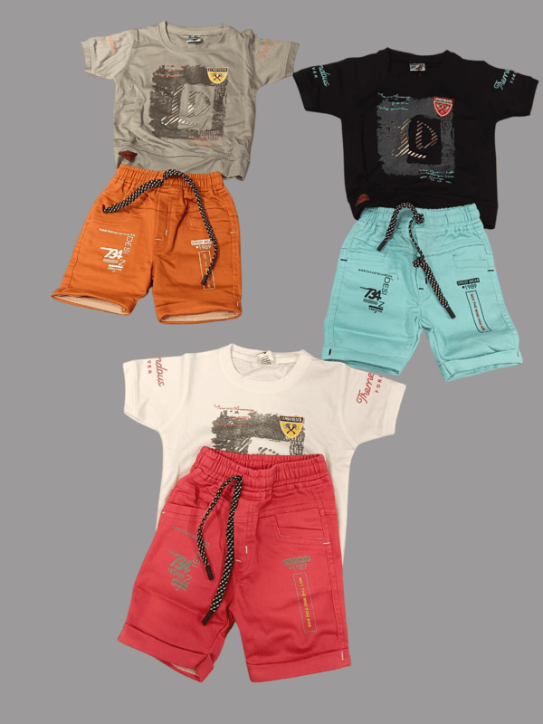 Boys' Casual Printed T-Shirt & Shorts Set D.46.2126 B.1483
