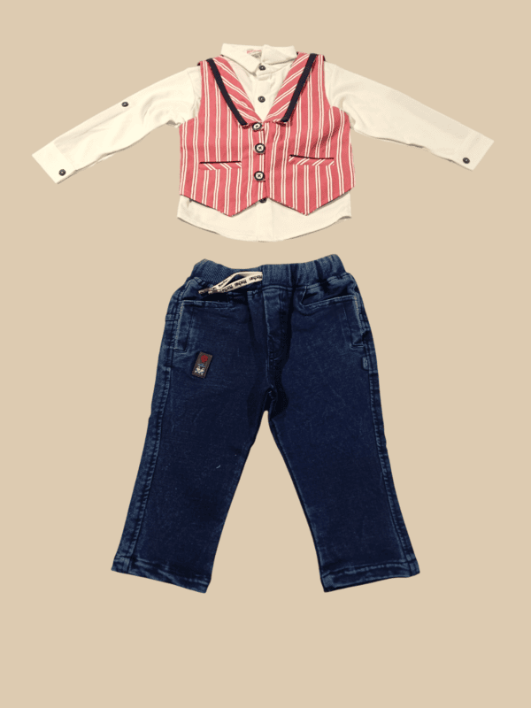 Classic Striped Waistcoat Set D.55/8 B.4091
