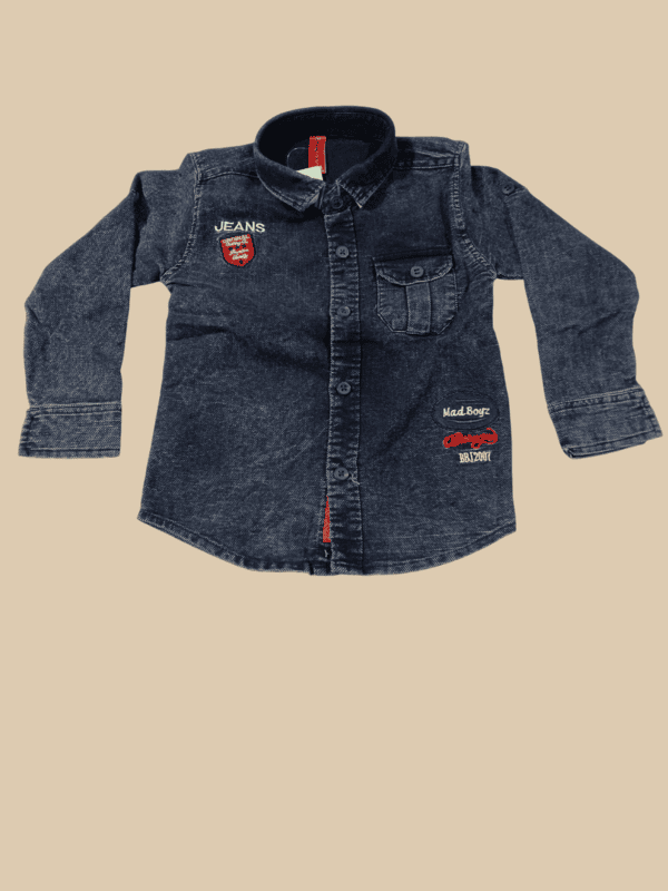 Denim Shirt + Mint Green Pant D.57/6 B.4104