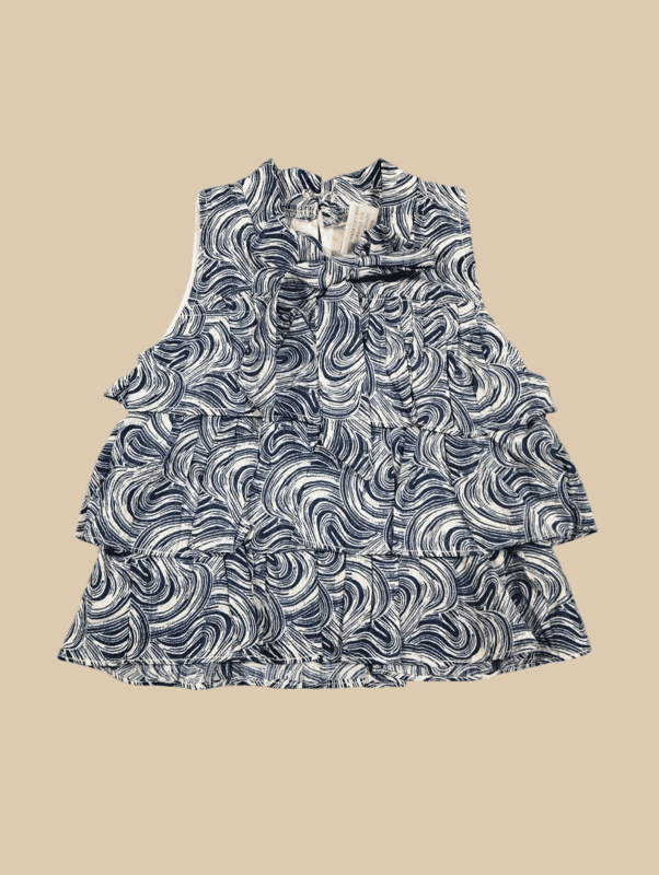 Polka Dot Top with Layered Black Skirt D.12.2229 B.1833