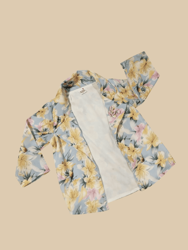 Elegant Floral Printed Girls' Co-Ord Set D.5.2049 B.3676