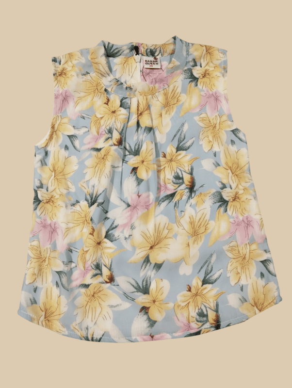 Elegant Floral Printed Girls' Co-Ord Set D.5.2049 B.3676