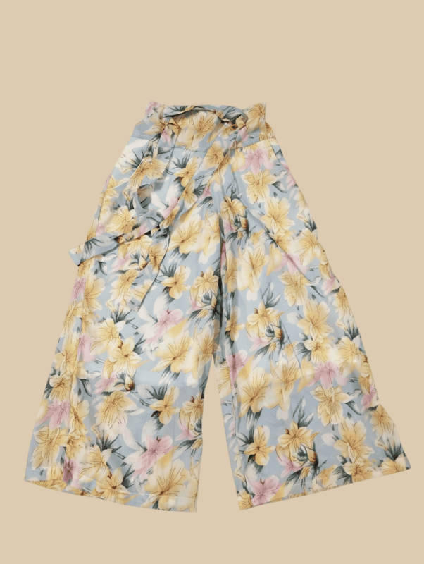 Elegant Floral Printed Girls' Co-Ord Set D.5.2049 B.3676