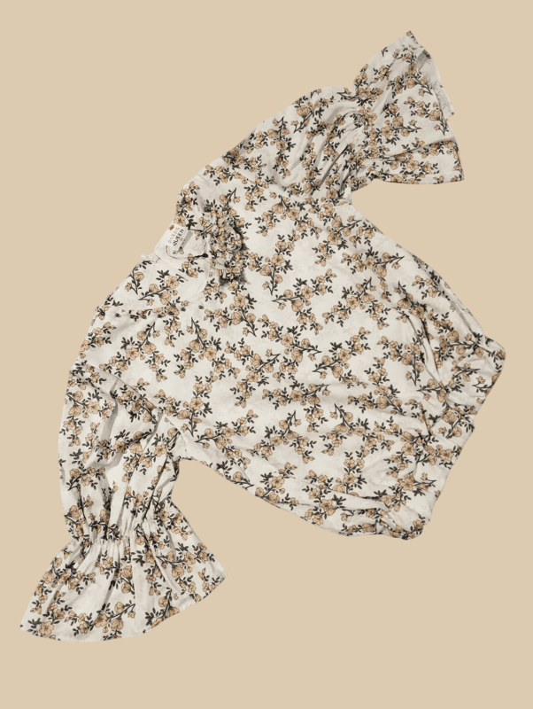 Floral Printed Top with Striped Palazzo Girls' Co-Ord Set D.4.2048 B.3668