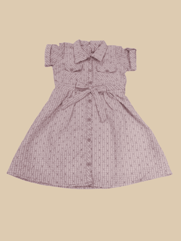 Girls' Cotton Frock / Shirt Dress D.6.1359 B.7824