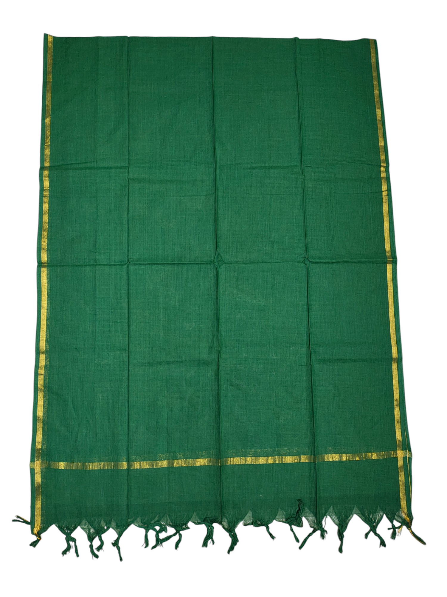 Green South Cotton Unstitched Salwar Suit Set with Dupatta for Women