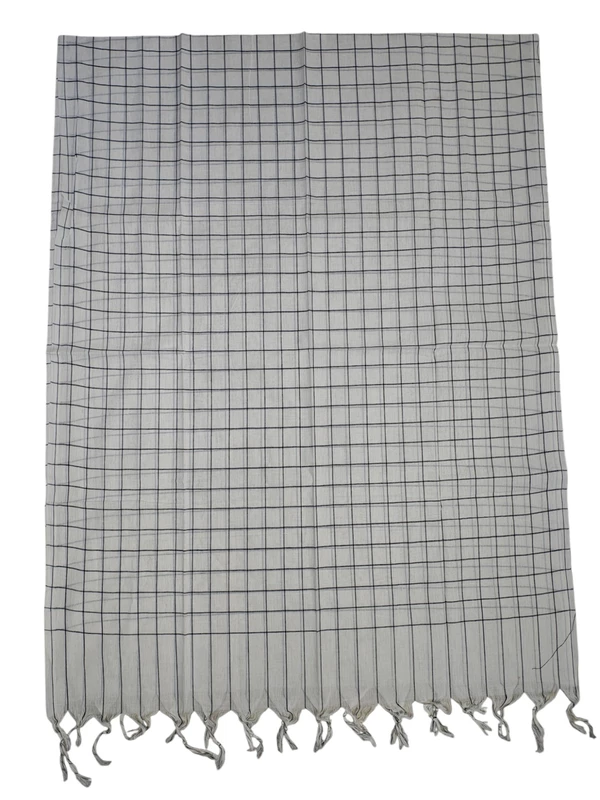 Black& White Ikkat Pure Cotton Dress Material
