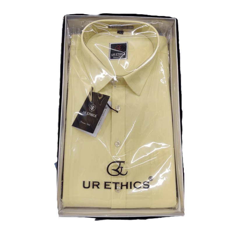 Pastel Yellow Plain Shirt
