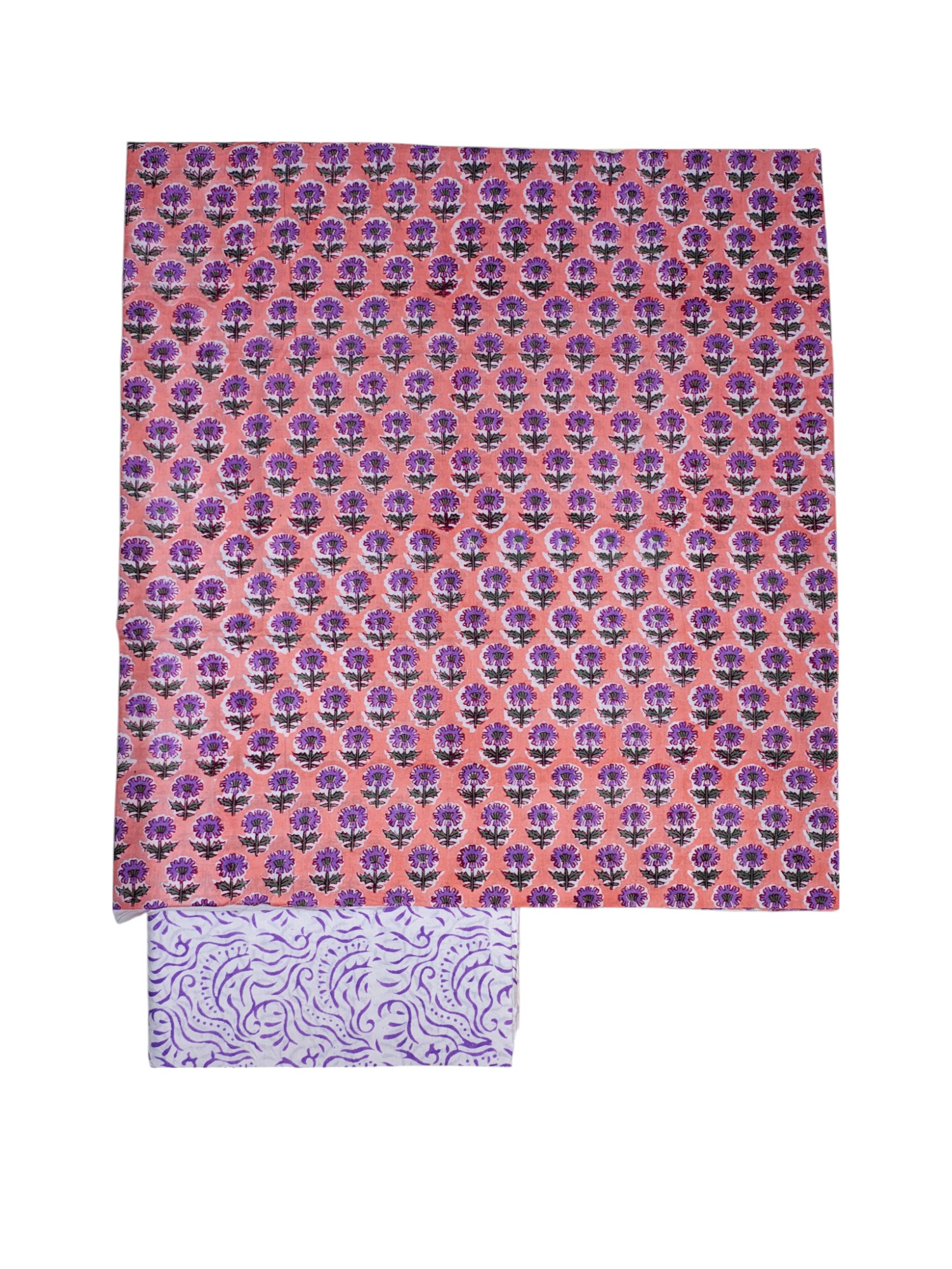 Pink Kota Doria Unstitched Suit Set for Women