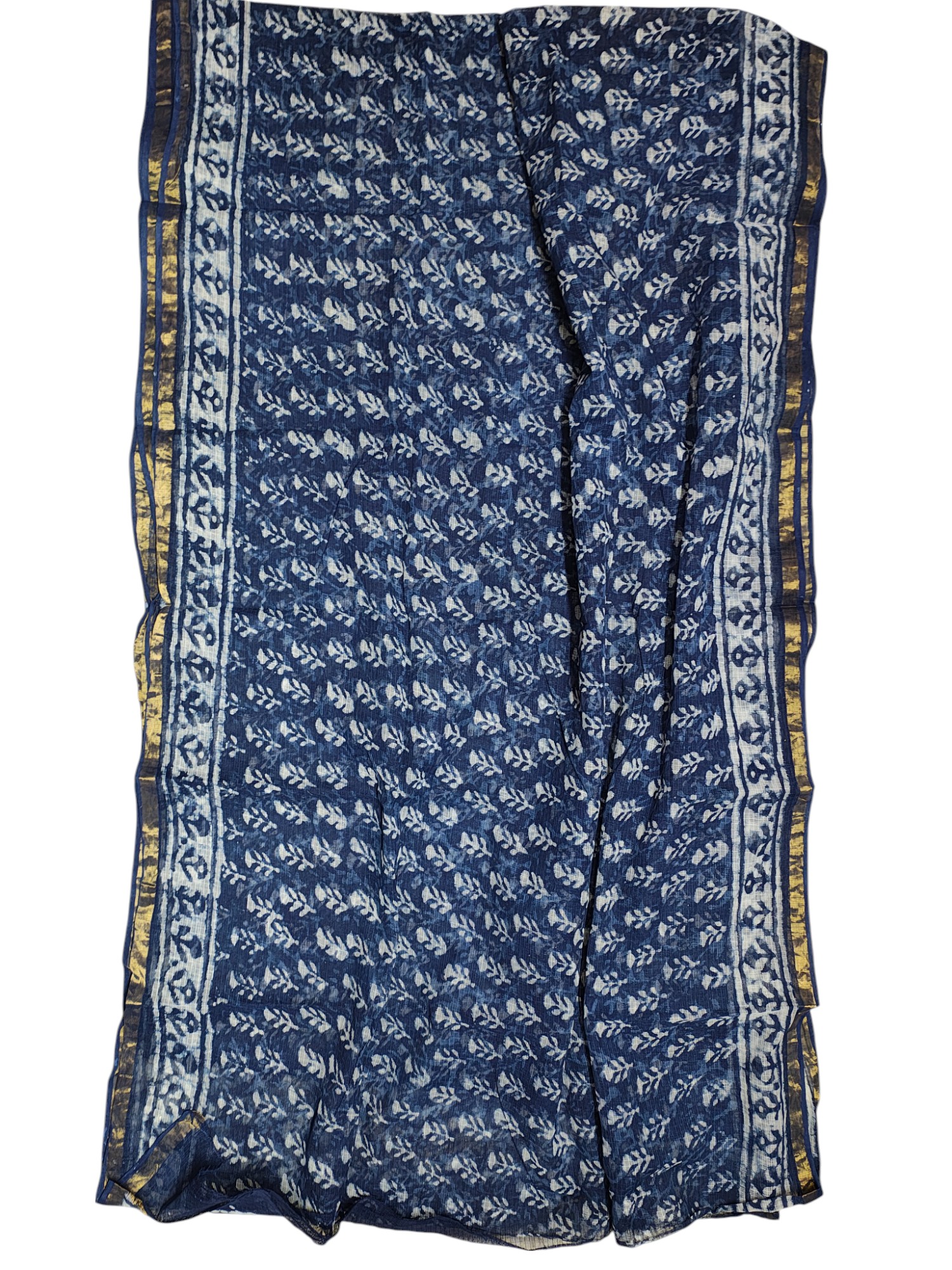 Indigo Kota Doria Saree for Women