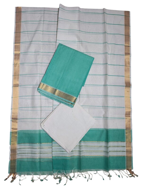 Firoza Mangalagiri Cotton Dress Materials for Women