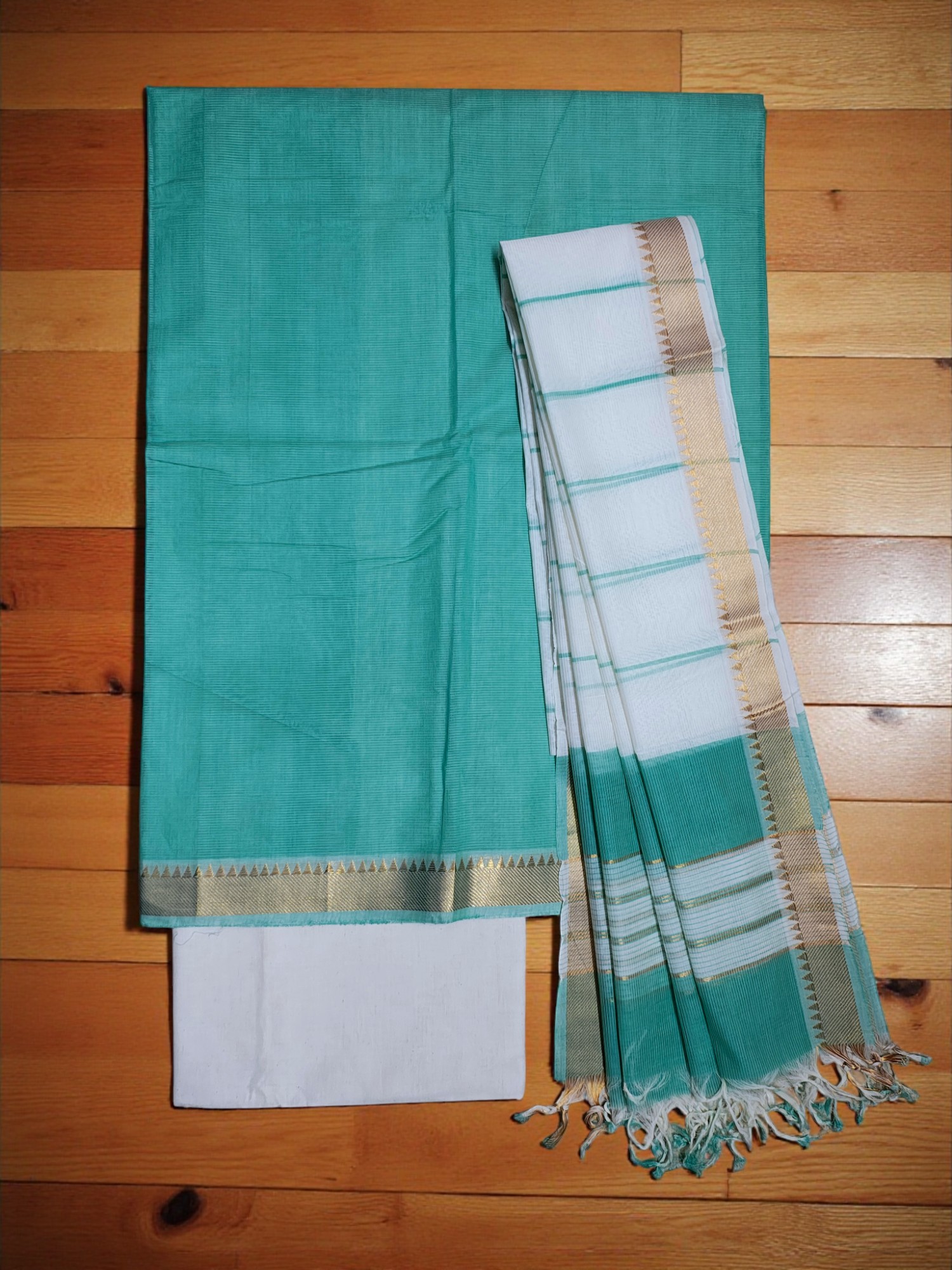 Firoza Mangalagiri Cotton Dress Materials for Women