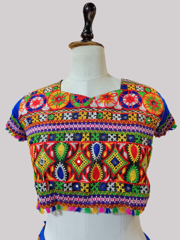 Premium Navratri Kutchi Embroidered Chaniya Choli Set D.More choli