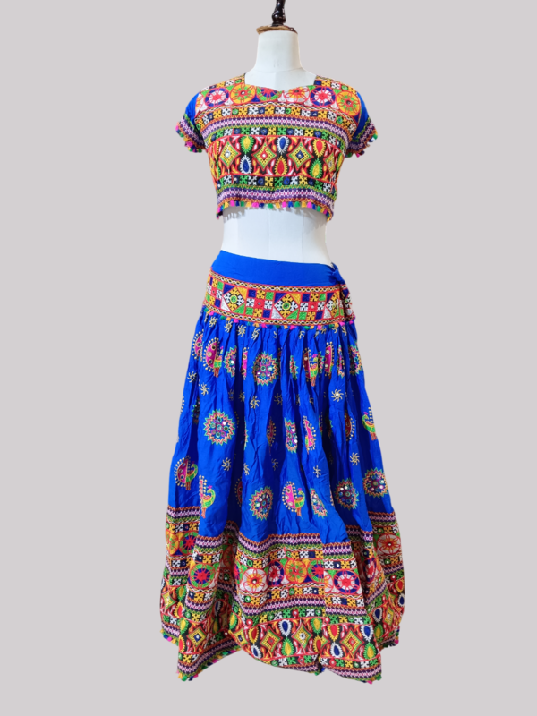 Premium Navratri Kutchi Embroidered Chaniya Choli Set D.More choli