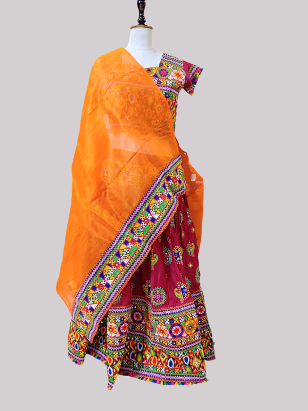 Premium Navratri Kutchi Embroidered Chaniya Choli Set D.More choli