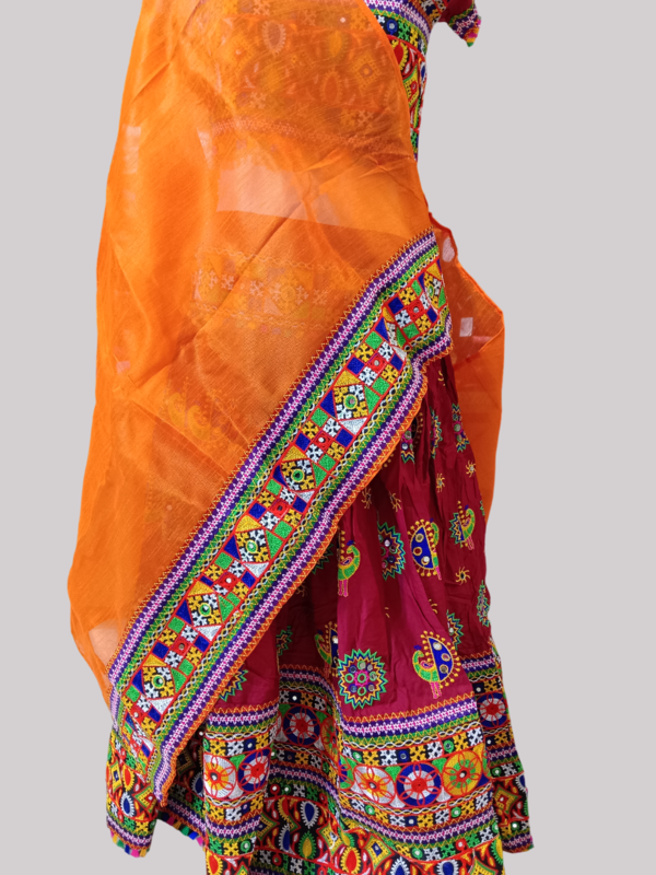 Premium Navratri Kutchi Embroidered Chaniya Choli Set D.More choli