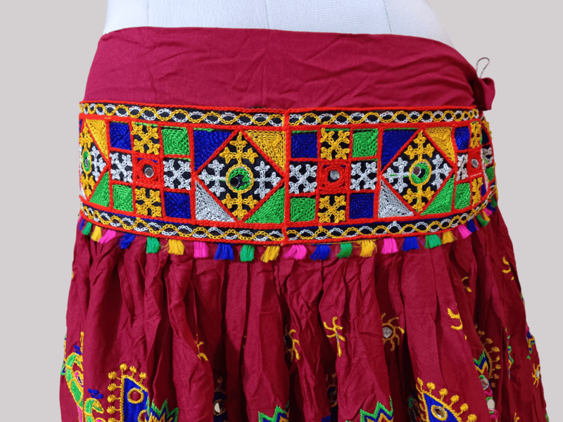 Premium Navratri Kutchi Embroidered Chaniya Choli Set D.More choli